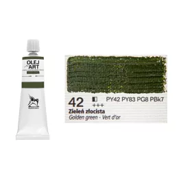 Renesans olajfesték 60ml, golden green - aranyzöld 42