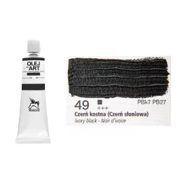   Renesans olajfesték 60ml, ivory black - elefántcsont fekete 49