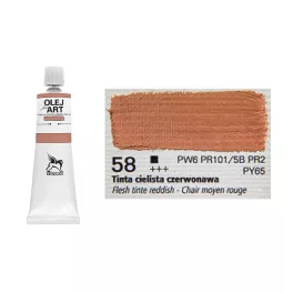   Renesans olajfesték 60ml, flesh tinte rddish - vöröses testszín 58