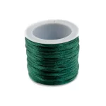 Szatén zsinór (rattail) 2mm, olajzöld 10m