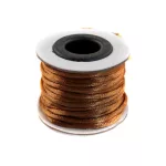 Szatén zsinór (rattail) 2mm, középbarna 10m