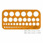 Standardgraph műszaki sablon - körsablon