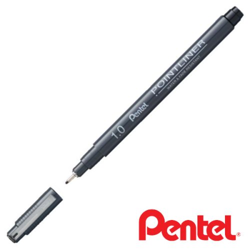 PENTEL Pointliner tûfilc  1,0mm - fekete