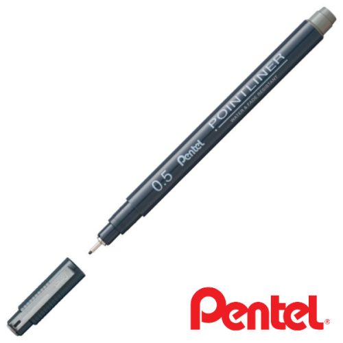 PENTEL Pointliner tûfilc  0,5mm - fekete