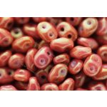 Superduo, rózsaszín rubint lüszteres, 10g