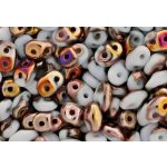 Superduo, fehér sliperit, 10g