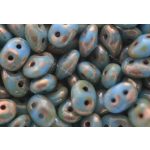 Superduo, türkiz kék - picasso, 10g