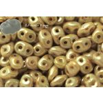 Superduo, lüszteres márványos világos zöld, 10g