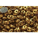 Superduo, fényes bronz, 10g