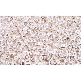 Superduo, ezüst (Ag)  bevonattal, 5g