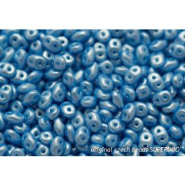 Superduo, gyöngyház aqua, 10g
