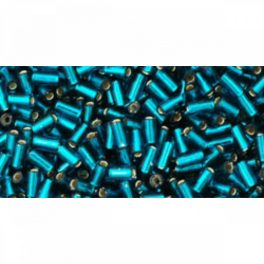 Szalmagyöngy, 3 mm, ek. türkizzöld, 10g