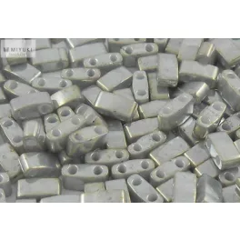 Miyuki Fél Tila, galvanizál szürke lüszteres, 60 db