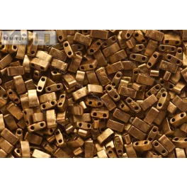 Miyuki Fél Tila, matt metál sötét bronz, 60 db