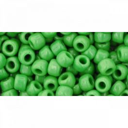 Japán kásagyöngy TOHO 6/0, telt sötét mentazöld, 10g