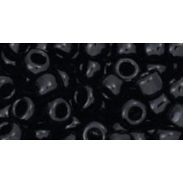 Japán kásagyöngy TOHO 6/0, telt fekete, 10g