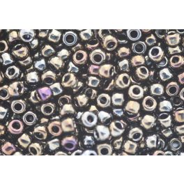 Japán kásagyöngy TOHO 6/0, metál irizáló barna, 10g