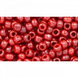   Japán kásagyöngy TOHO 8/0, telt lüszteres cseresznye, 10g
