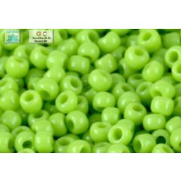 Japán kásagyöngy TOHO  8/0, zöld alma, 10g