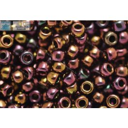 Japán kásagyöngy TOHO 8/0, metál irizáló bíbor, 10g
