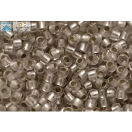 Japán kásagyöngy TOHO 11/0, ezüstközepű matt, 10g