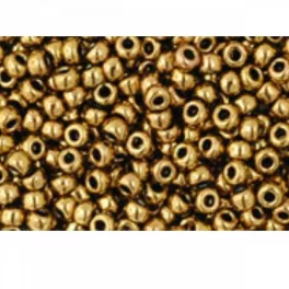 Japán kásagyöngy TOHO 11/0, antik bronz, 10g