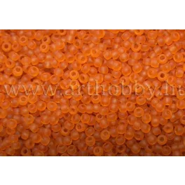 Japán kásagyöngy TOHO 11/0, fagyos sötét topáz, 10g
