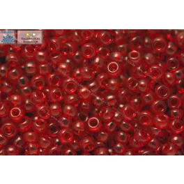Japán kásagyöngy TOHO 11/0, átlátszó rubint, 10g