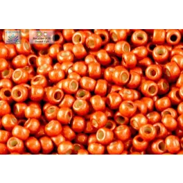   Japán kásagyöngy TOHO 11/0, tartós bevonat, galvanizált sáfrány, 10g