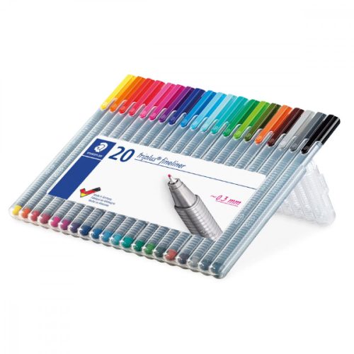 STAEDTLER tűfilc készlet, 0,3 mm - 20 szín