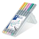 STAEDTLER tűfilc készlet, 0,3 mm - 6 pasztell szín