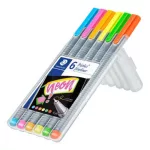 STAEDTLER tűfilc készlet, 0,3 mm - 6 neon szín