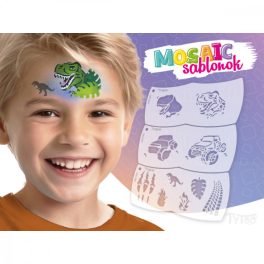 TyToo Mosaic Arcfestő Sablon - Dínó - Terepjáró