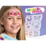 TyToo Mosaic Arcfestő Sablon - Pillangó - Rózsa