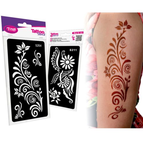 TyToo Henna testfestő sablon 2db - S206-S211