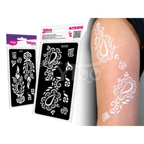 TyToo Henna testfestő sablon 2db - S222-S232