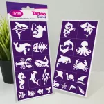 Testfestő minta sablon szett - Tengeri állatok 