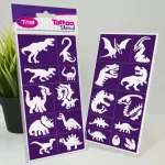 Testfestő minta sablon szett - Dinoszauruszok