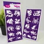 Testfestő minta sablon szett - Dragons & Lizards 