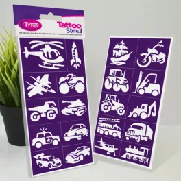 Testfestő minta sablon szett - Járművek 