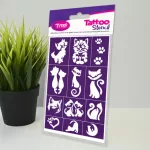 Testfestő minta sablon szett - Claws