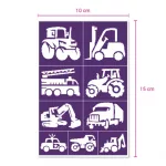 Testfestő minta sablon szett -Trucks