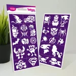 Testfestő minta sablon szett - Little Heroes
