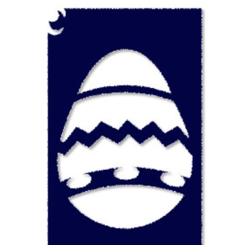 Tytoo testfestő minta sablon 5x8cm TA-211 Húsvéti tojás