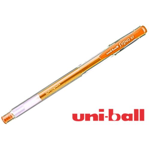 Uni Ball, zselés toll, fluoreszkáló narancs 0,7mm
