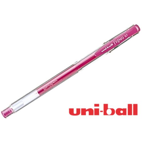 Uni Ball, zselés toll, fluoreszkáló pink 0,7mm