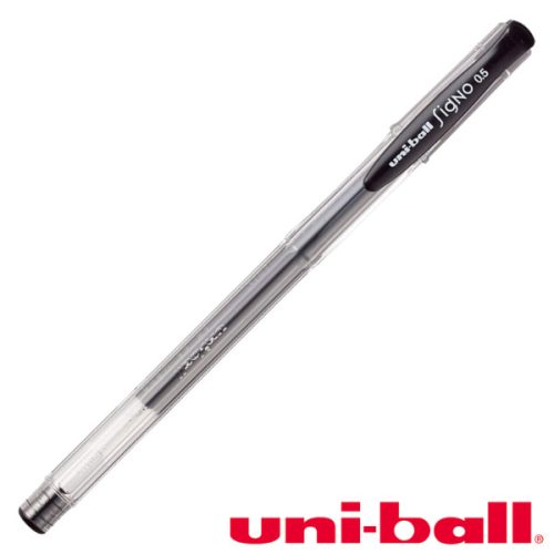 Uni Ball, zselés toll, fekete 0,5mm