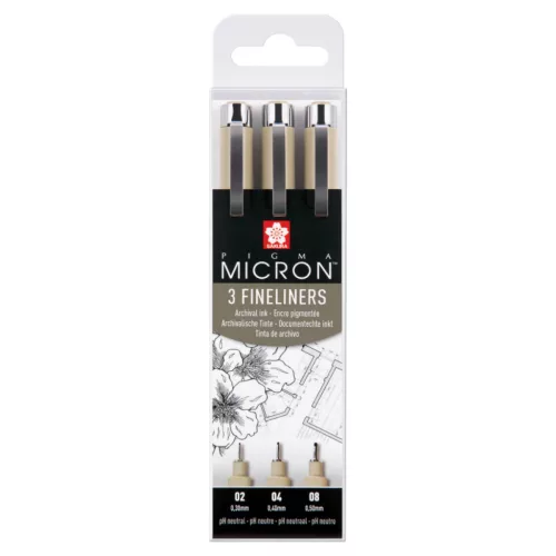 Sakura Pigma Micron tűfilc készlet, 3db (0,3mm / 0,4mm / 0,5mm)